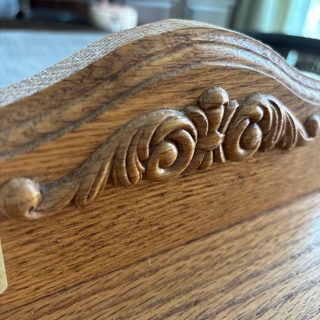 最終価格☆カントリー調 木彫り　木製ディスプレイスタンド 2個セット