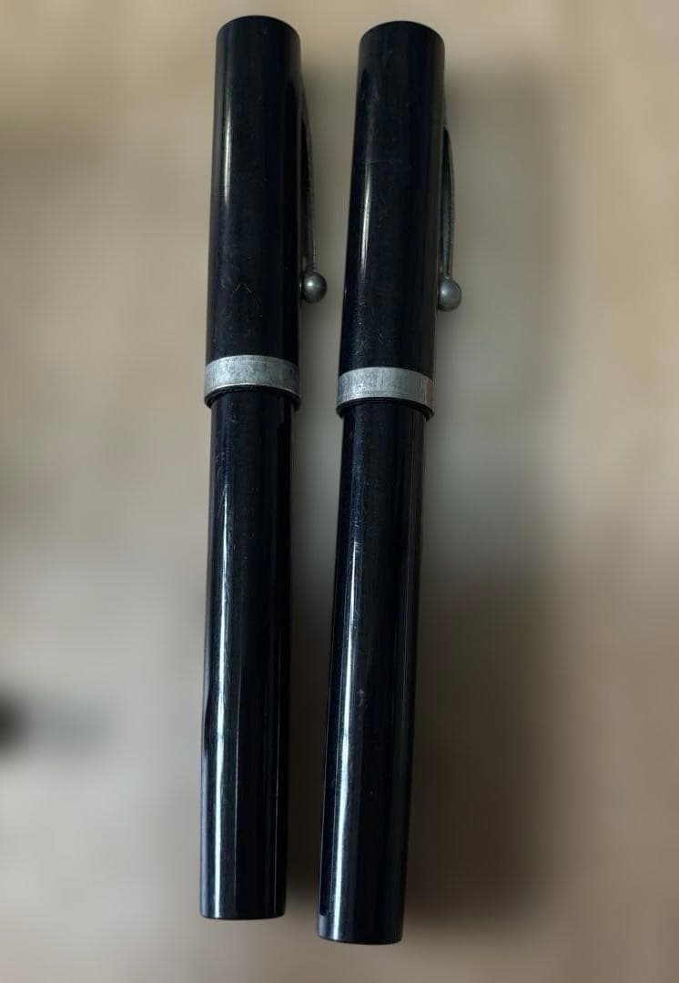 SHEAFFER シェーファー シルバー万年筆 ゴールド14K585 3本セット