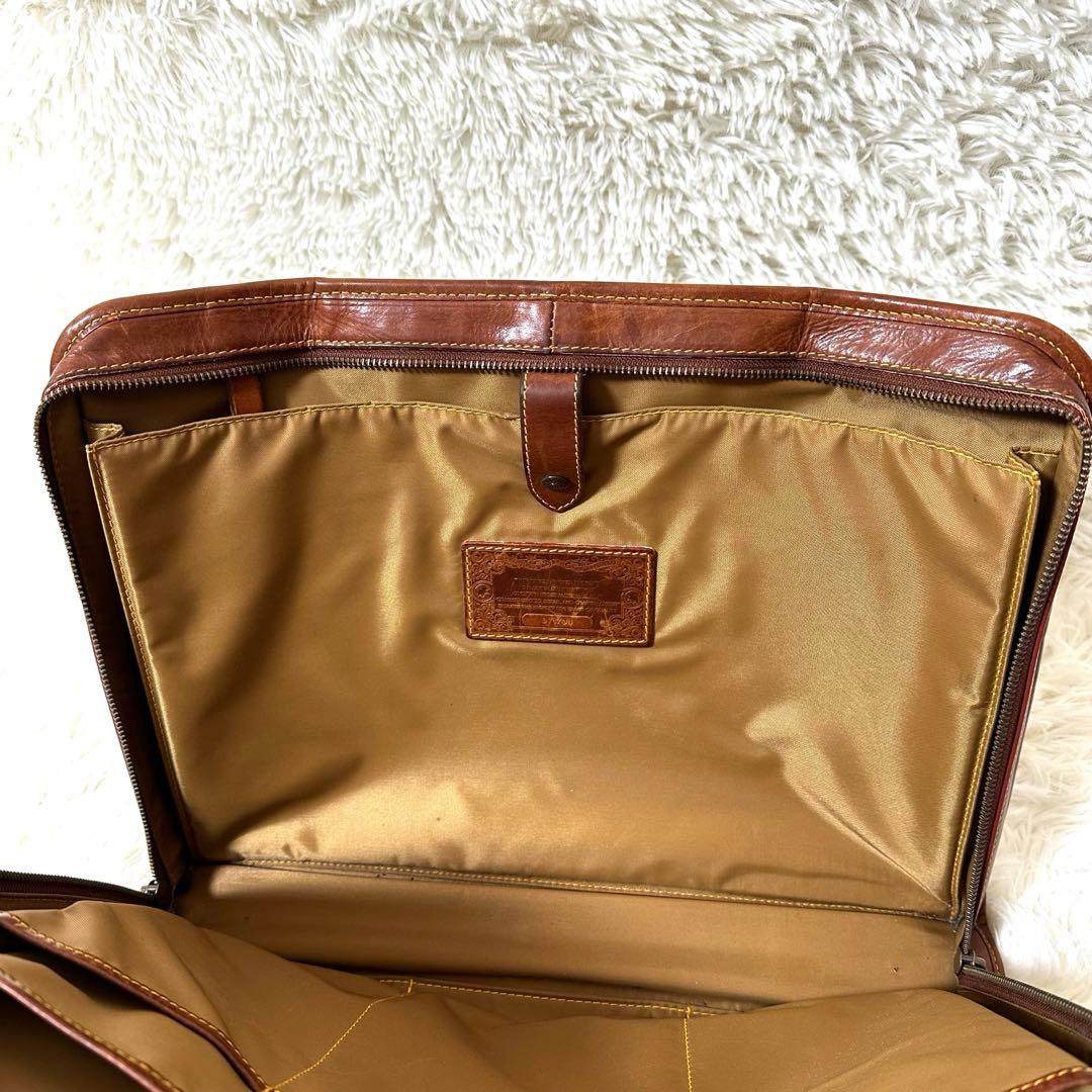 ハンティングワールド ブリーフケース バチュークロス ネイビー