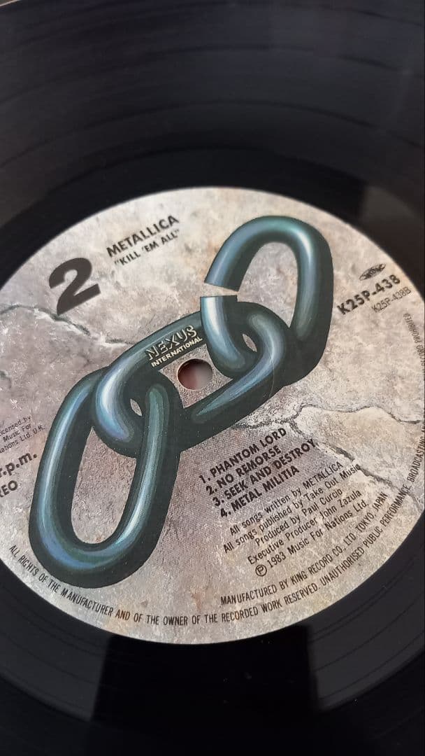 送料込 llica メタリカ キルエムオール 日本1984 血染めの鉄槌