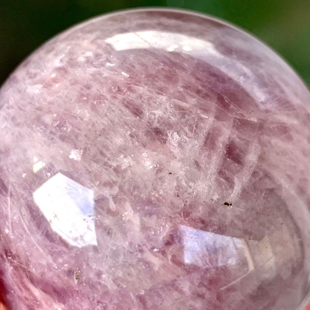 レア！　ラベンダーローズクォーツ　スフィア　マダガスカル産　天然石
