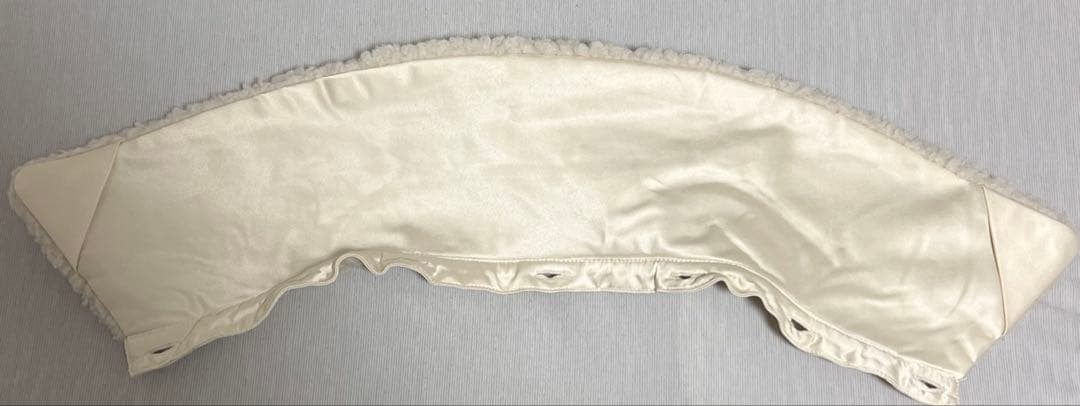 Spick and Span グレーウールコート フリース襟付き