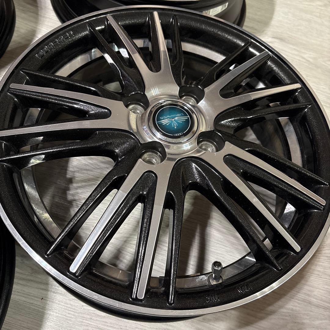 15インチ ブラック アルミホイール スポークデザイン