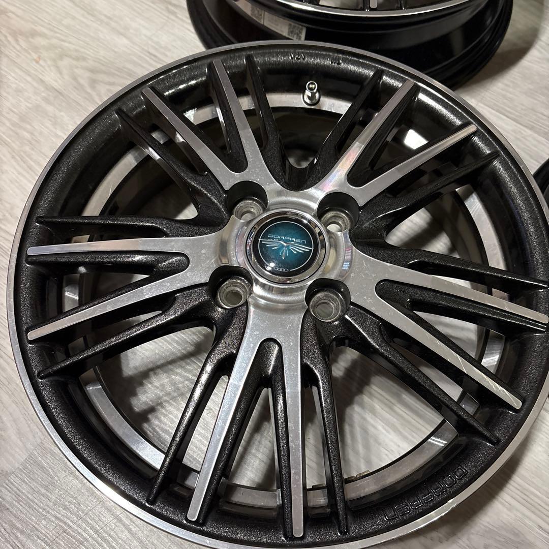 15インチ ブラック アルミホイール スポークデザイン
