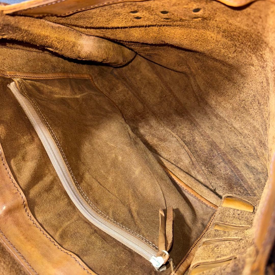 バッグ OLD leather shoulder bag studs grunge