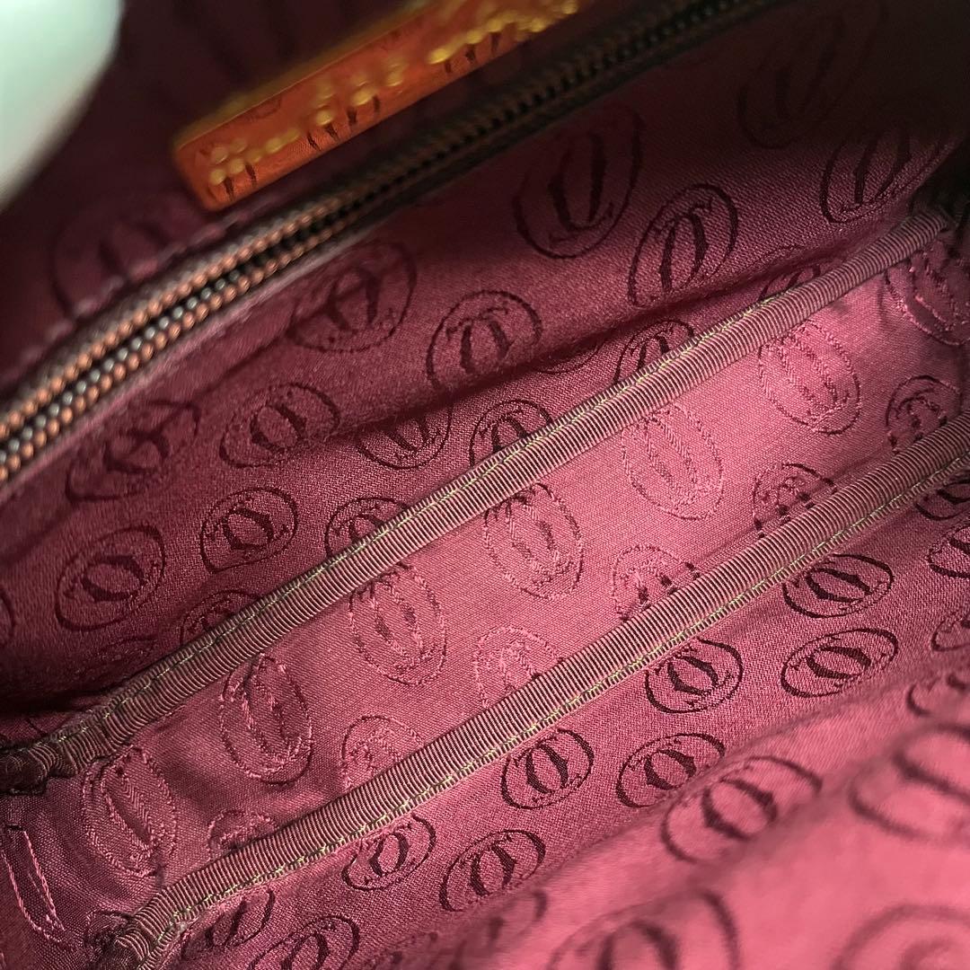 ✨上美品✨☘️Cartier☘️✨ショルダーバッグ✨肩掛け✨マストライン✨ボルドー✨