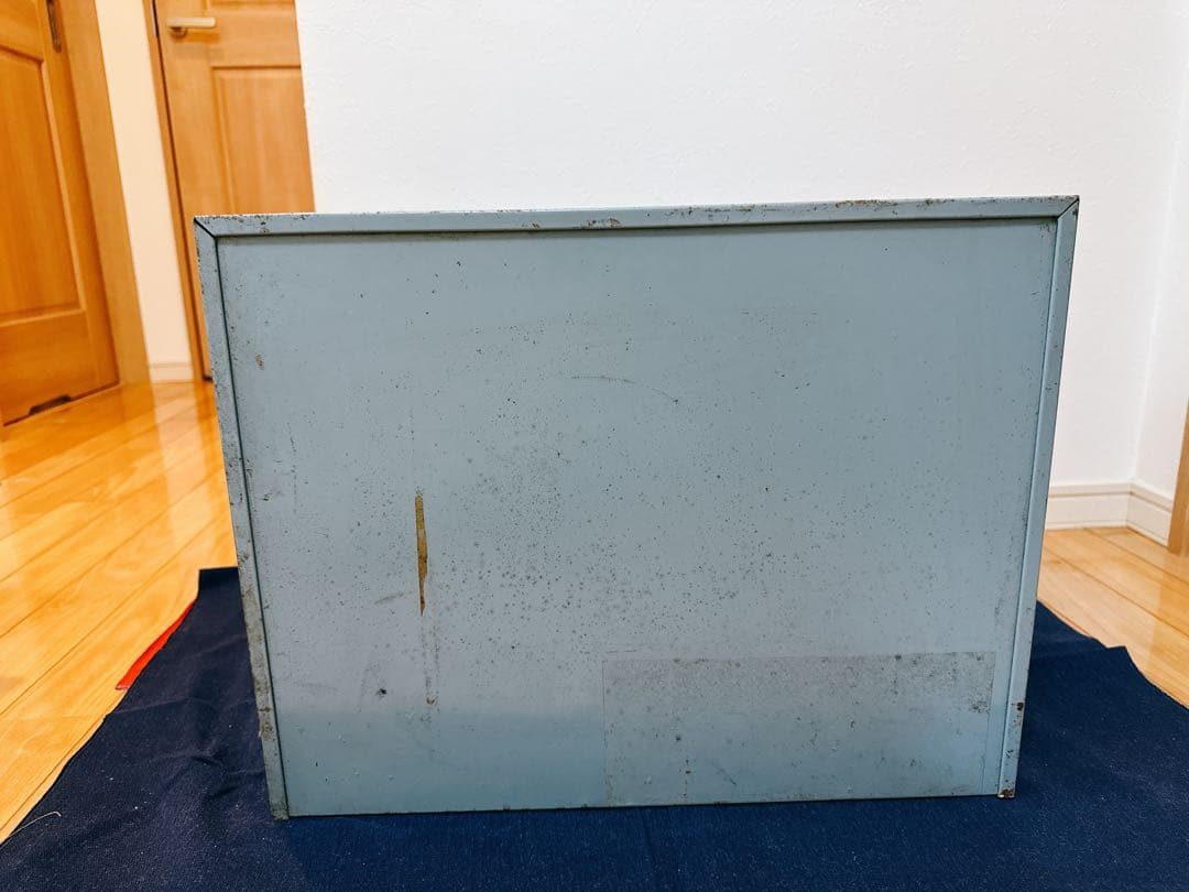 ヴィンテージ 蛇腹 スチール シャッターケース