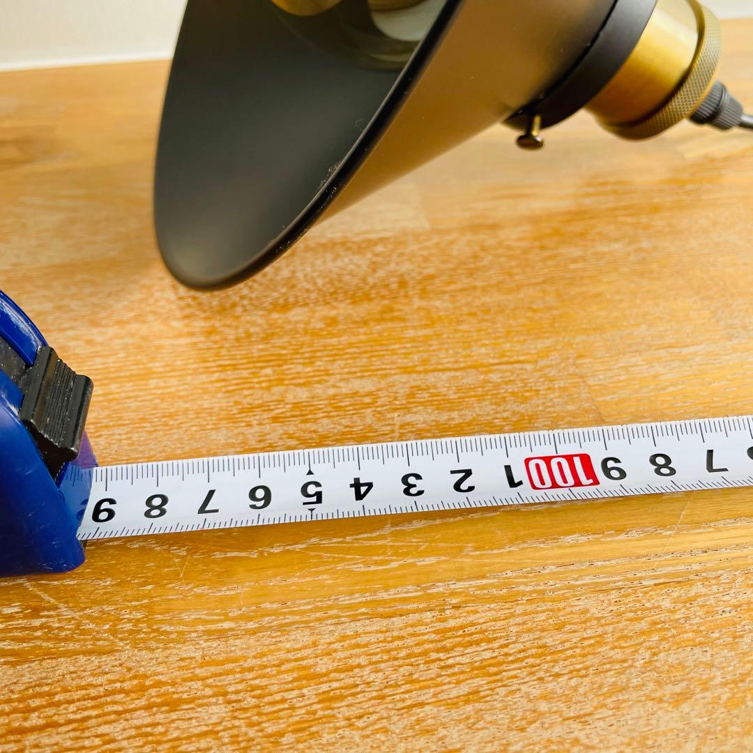 【美品】インダストリアル ペンダントライト 黒×真鍮調 直径22cm