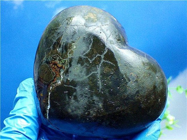 AAA級家庭円満◆天然ハート型アメジスト原石B89G3/168G20D