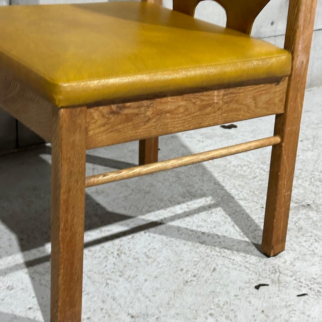 j*o様 ★80s★MARUNI マルニ木工 レザー ダイニングチェア 本革 ヴ