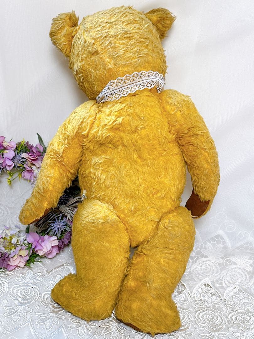 バナナ猫様　アンティークベア4体+ドール1体セット