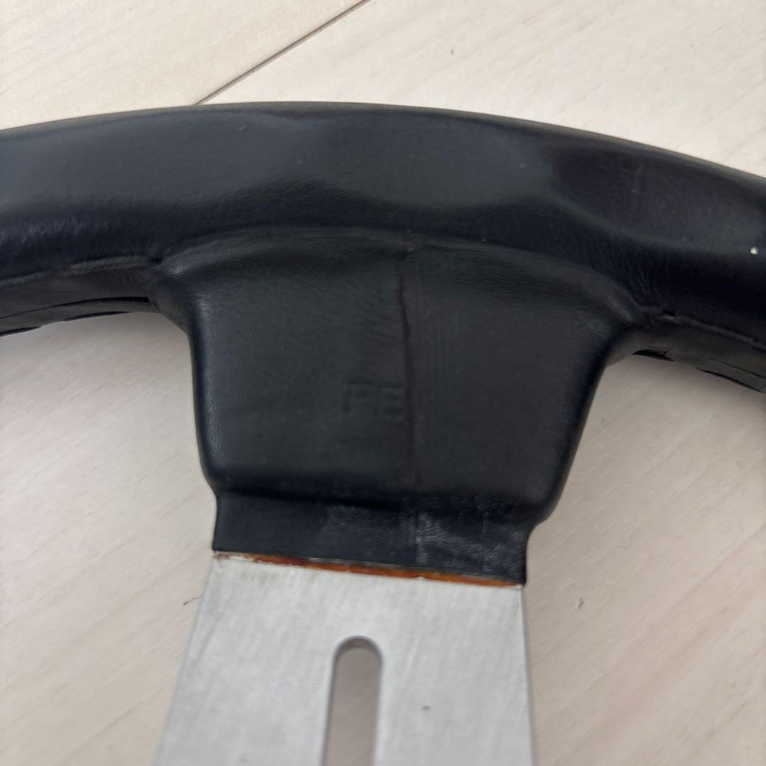 ナルディ　コンペティション　ブラックレザー&シルバースポーク36パイ　正規品中古