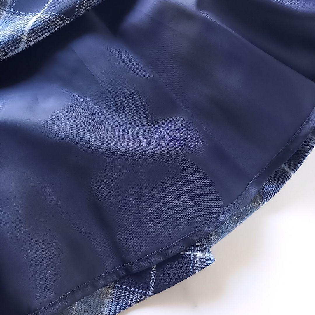 ポンポネット♥️150 卒服　卒業　お受験　フォーマル　青　チェック　冠婚葬祭