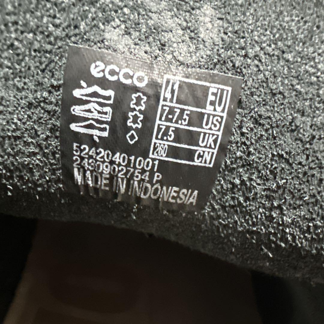 ecco エコー cozmo モカシンシューズ シボ革 ブラック 26cm