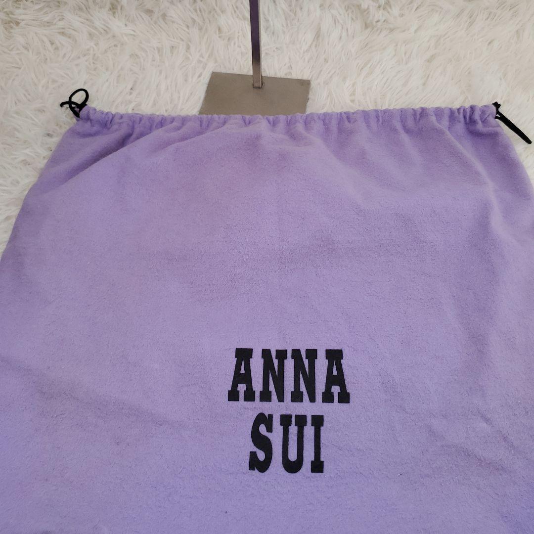⭐未使用級⭐ANNA SUI ミニ ボストンバッグ ブラック レザー 蝶