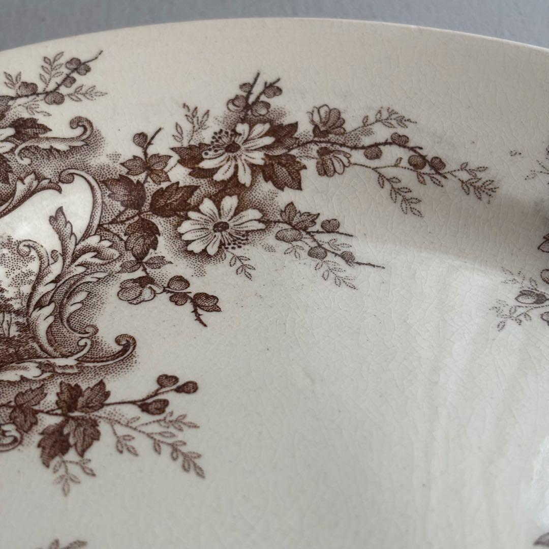 フランスアンティーク ショワジールロワ POMPADOUR ディナープレートD