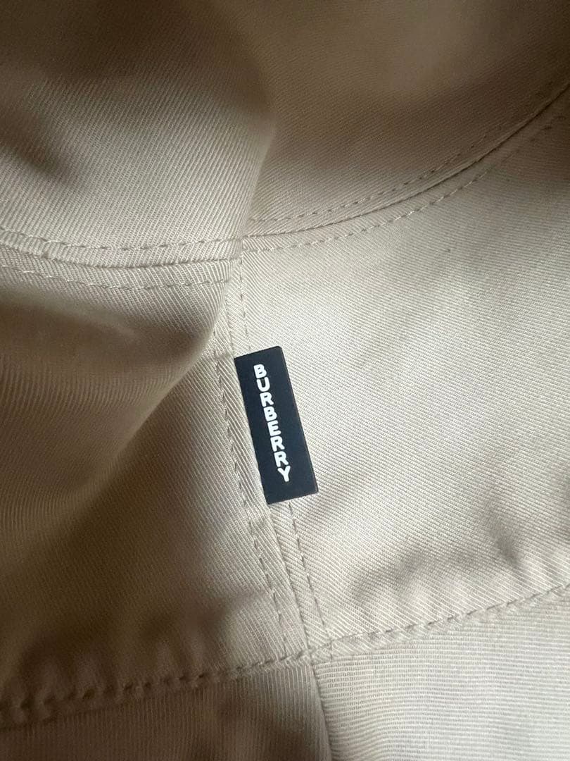 BURBERRY バケットハット ベージュ ストライプ
