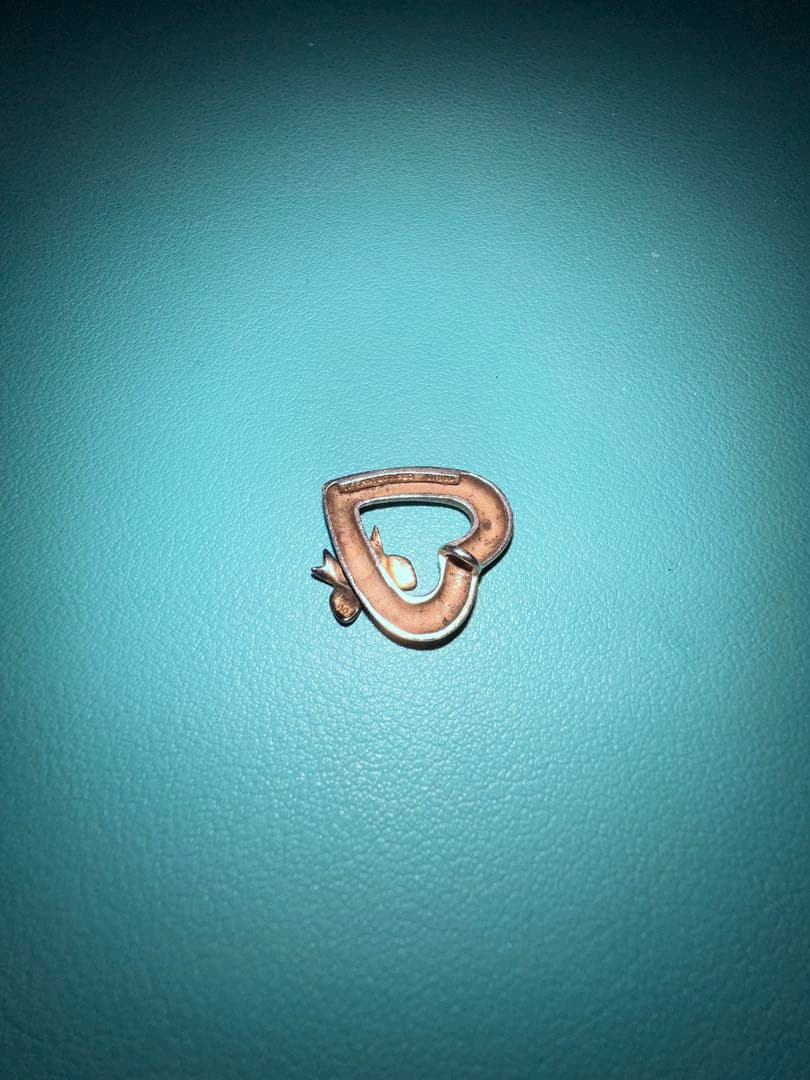 TIFFANY ネックレス（チェーンなし） オープンハート×リボン 1990