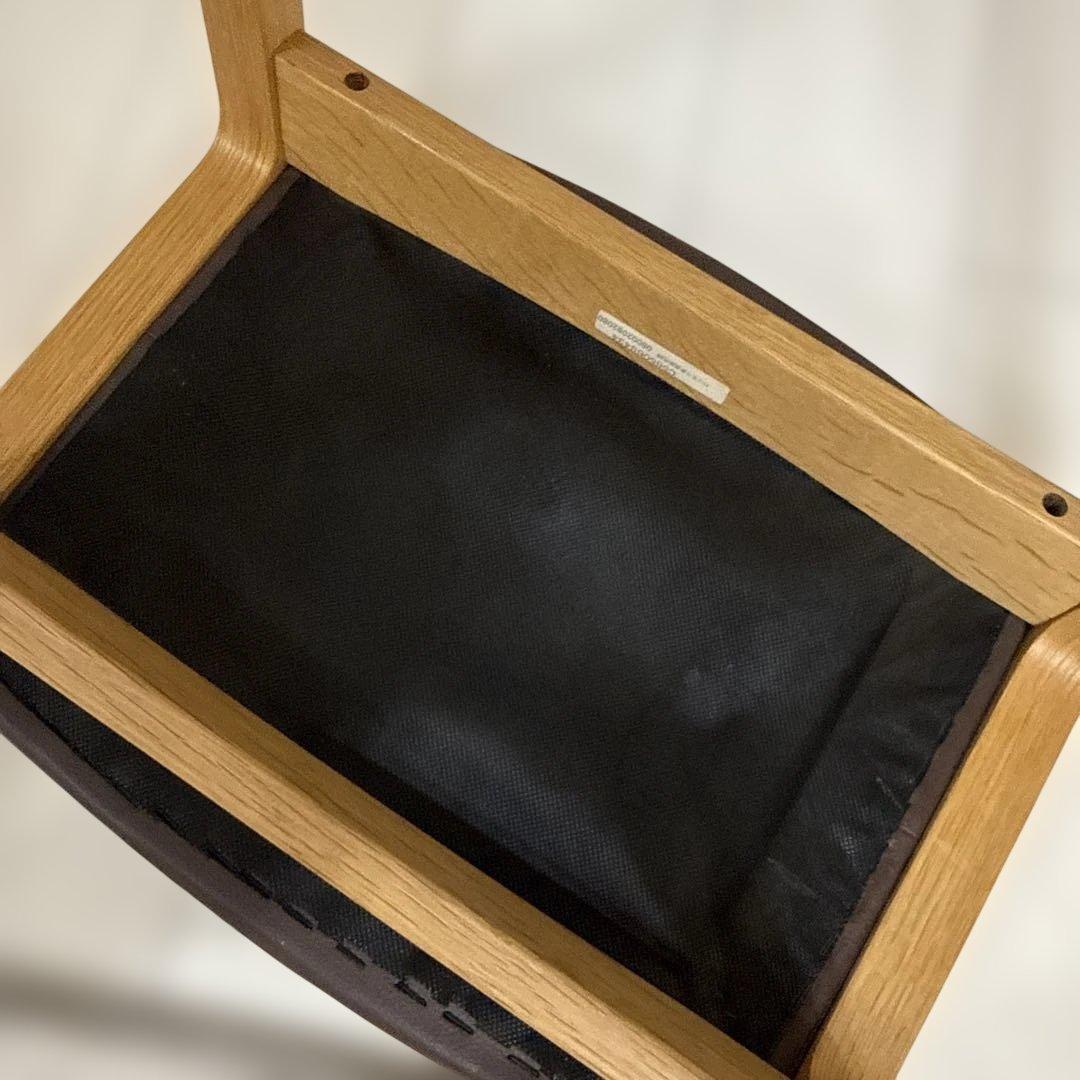 カリモク　ブラウン スツール　カリモク