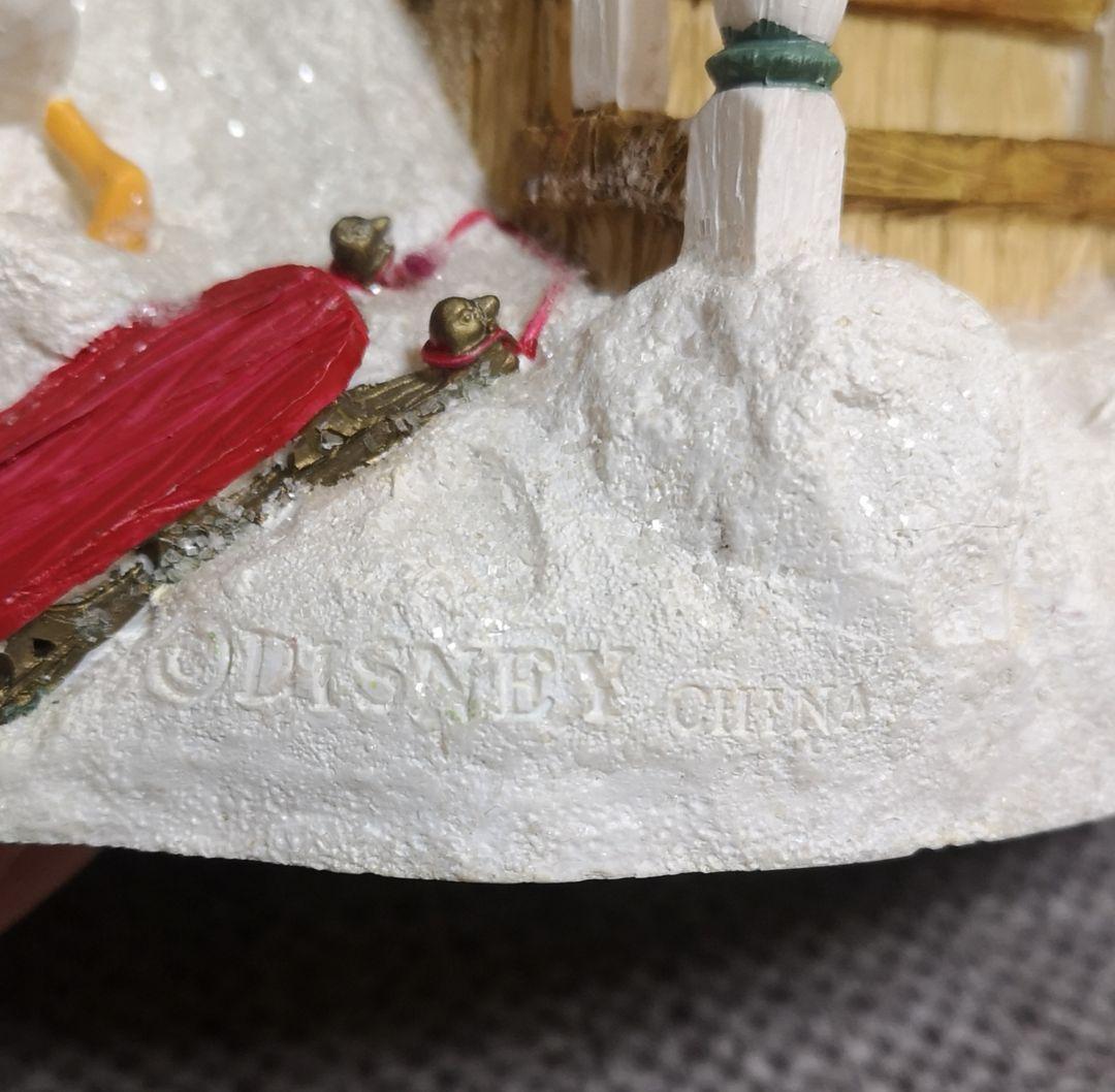 ディズニー　スノードーム　スノーグローブ　クリスマス　オルゴール　レトロ