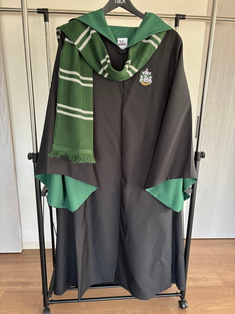 スリザリンローブ フード付きマフラーセット　サイズＬ　パーク内購入1度着用