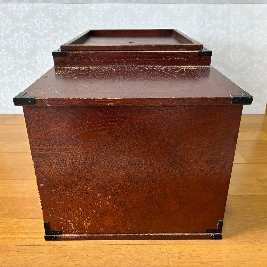 木製 長火鉢 引き出し収納付き 囲炉裏 昭和レトロ 古道具 アンティーク