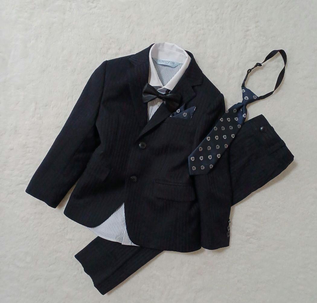 【美品✨2way 6点セット】ショパン 110cm キッズフォーマル　男の子　紺