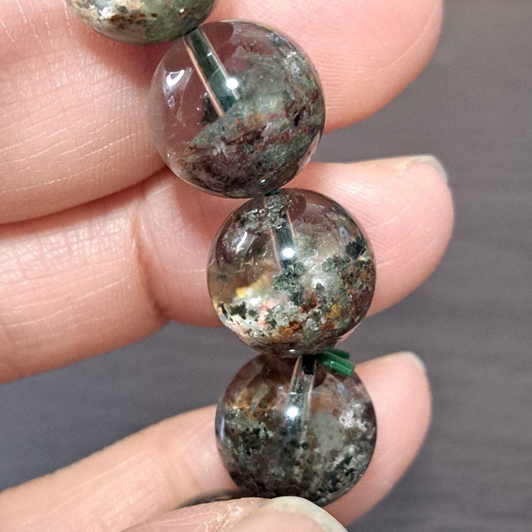 高品質　高透明　大玉ガーデンクォーツ　クリア庭園水晶　レッドグリーン　ピンク