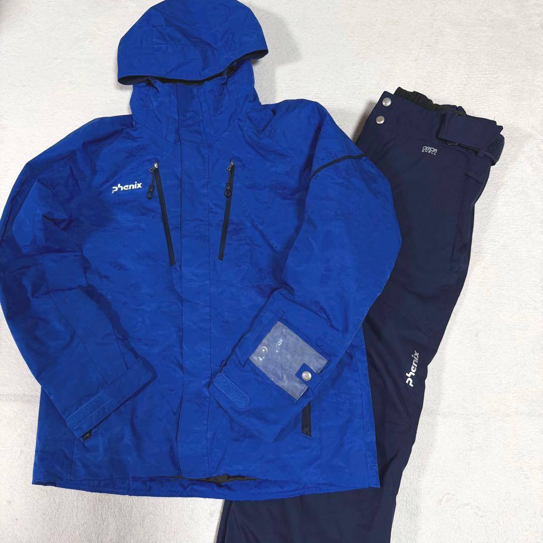 Phenix★フェニックス スキーウェア　セットアップ 上下 メンズL 青　紺