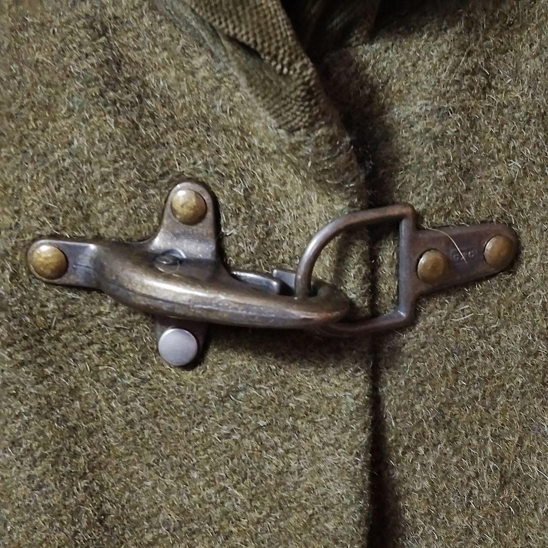 【ファイヤーマンフック　アルパカモヘア混　ベロア襟　コート　フランス製　古着】