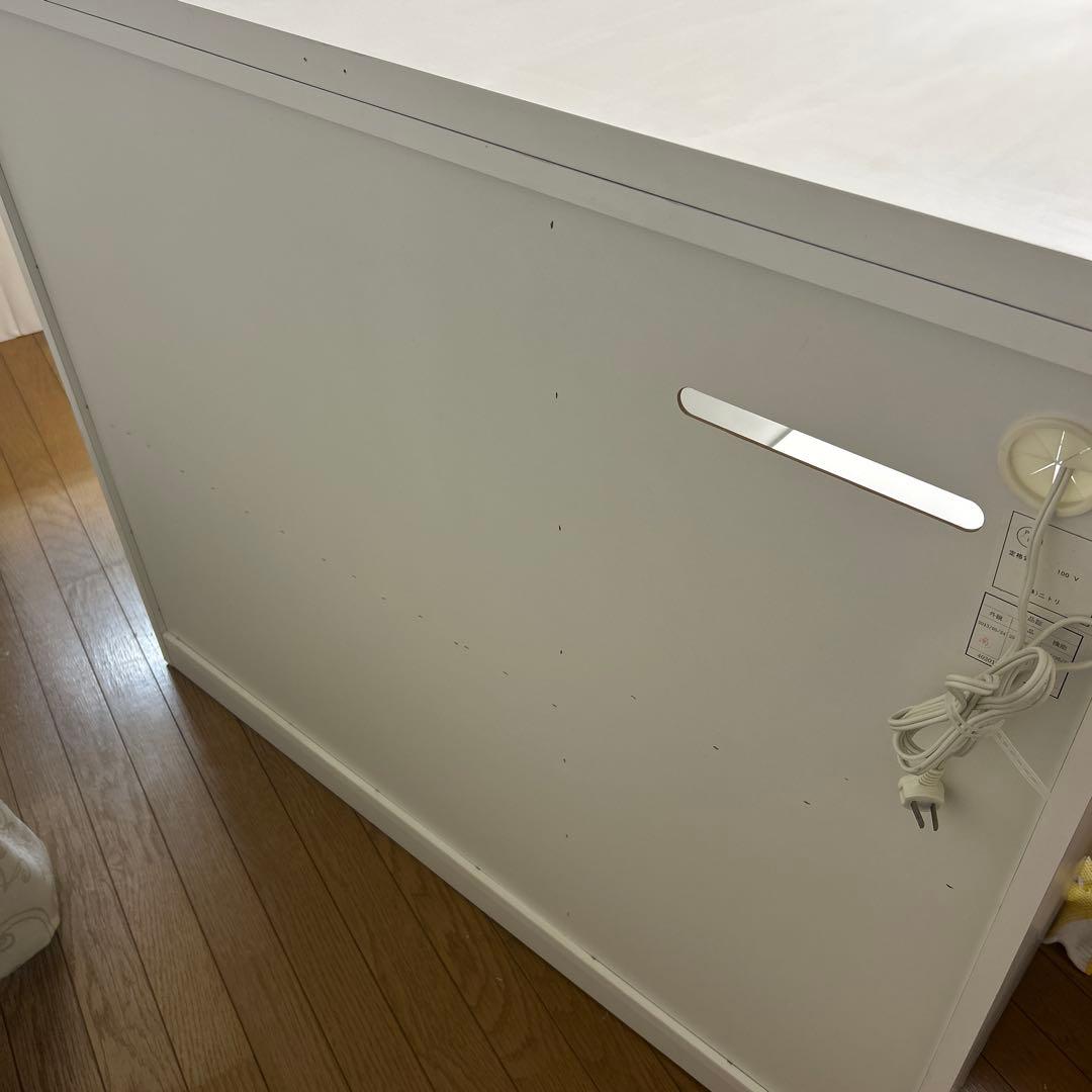 送料込み傷ありニトリ　キッチンカウンター　ポスティア120 梱包発送たのメル便