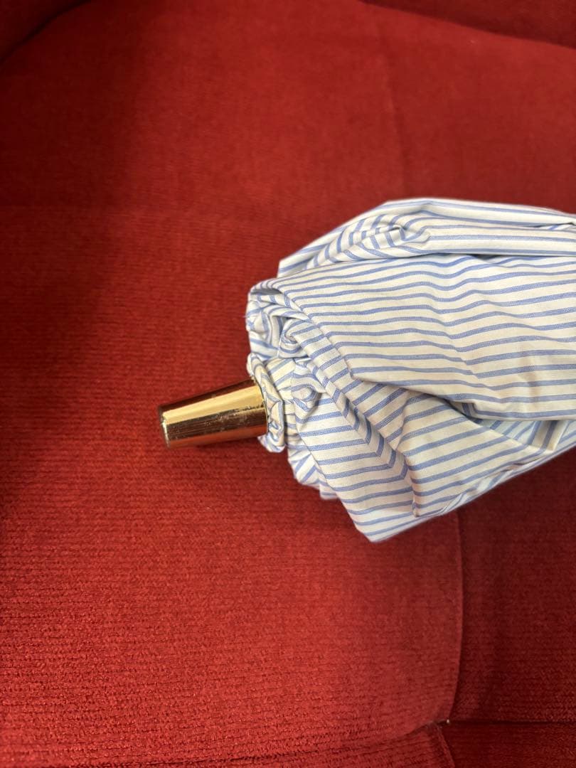 美品RALPH LAURENフリル晴雨兼用折りたたみ日傘　定価15400円