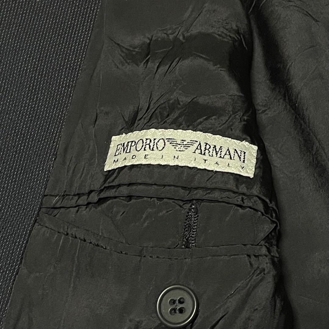 【極美品】エンポリオアルマーニ セットアップ スーツ 2B シングル ネイビー