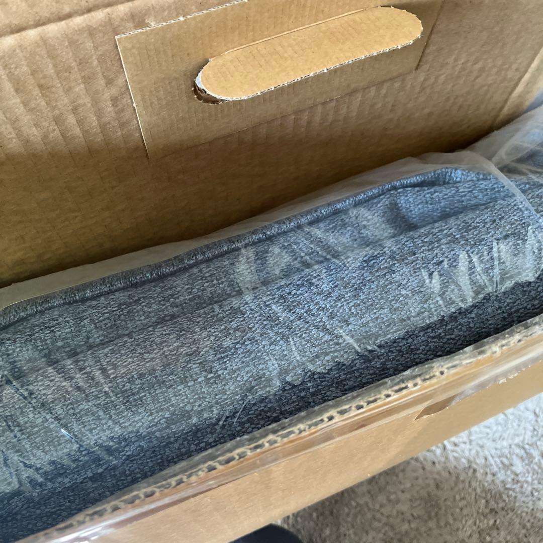 無印空気でできたソファ　ネイビー