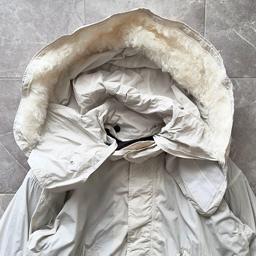 ATON × H BEAUTY&YOUTH モヘア ファー モッズコート グレー