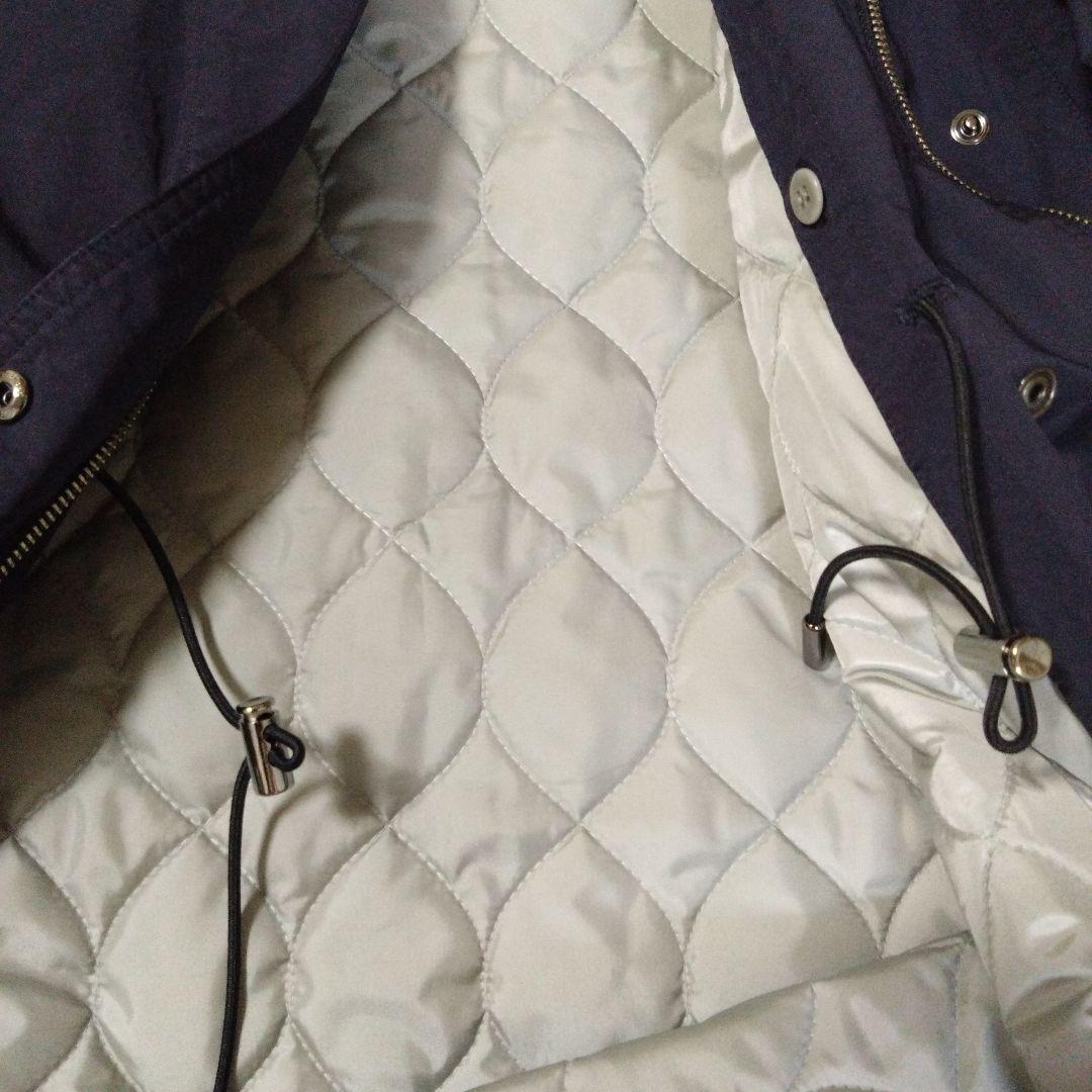 限定セール！エムフィル ファー付きネイビーコート