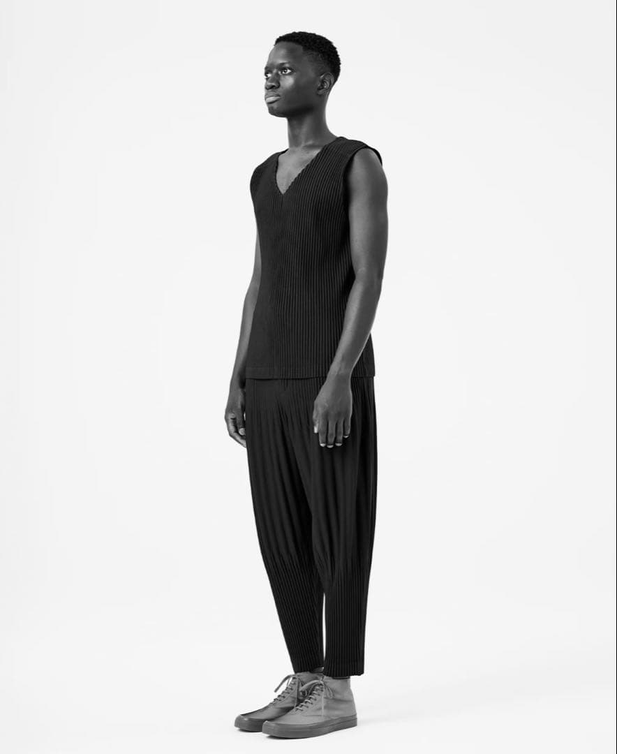 正規品★イッセイミヤケ オムプリッセ プリーツパンツ 消しプリーツパンツ 2