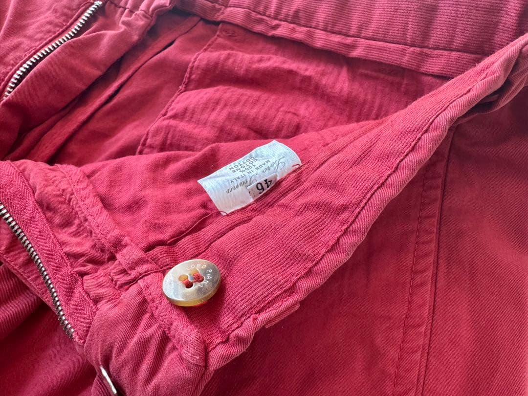 Loro Piana(ロロピアーナ) 赤いチノパン サイズ46 W32