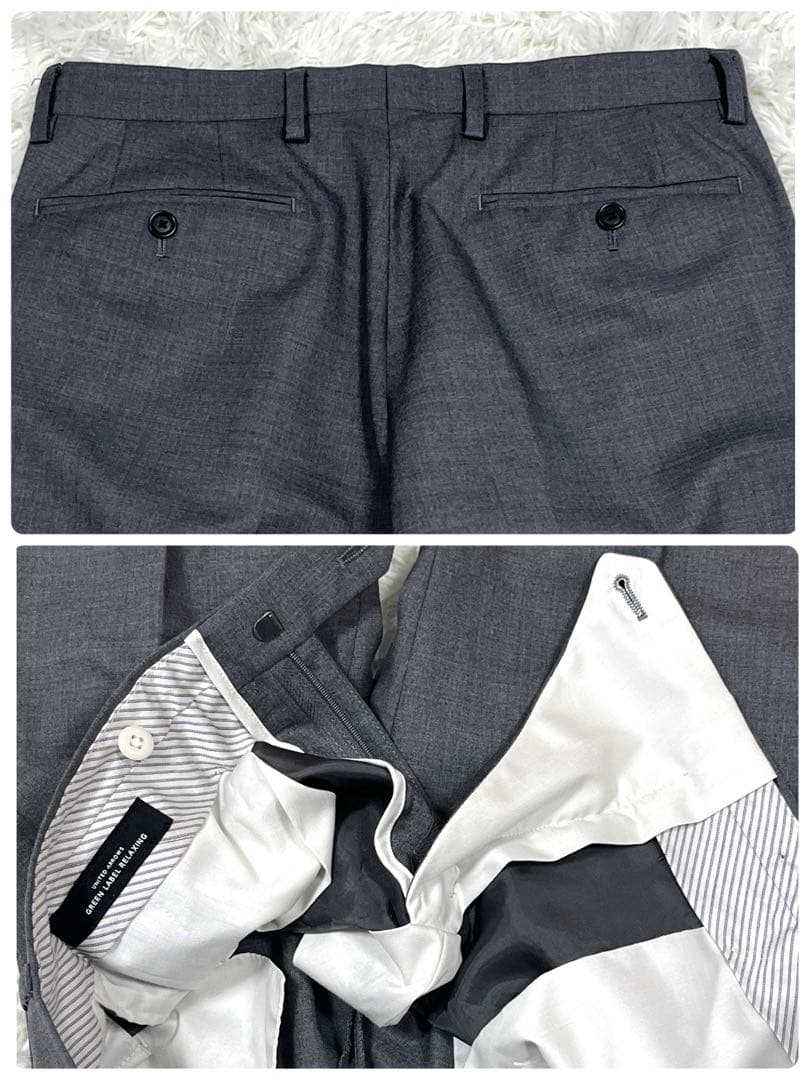 美品✨グリーンレーベルリラクシング スリーピーススーツ MサイズグレーREDA