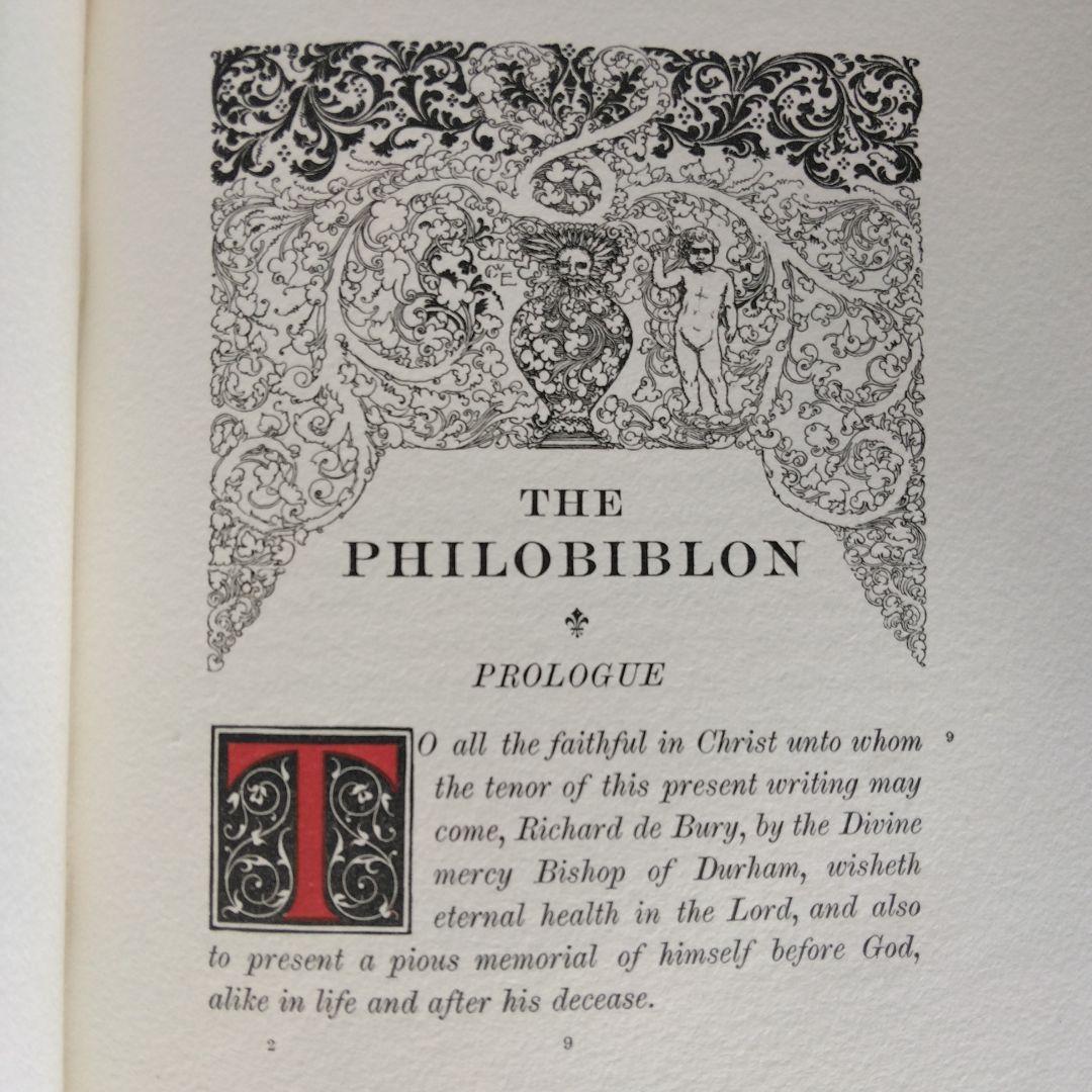 《超希少》リチャード・ド・ベリー著「フィロビブロン」全3巻　限定300部