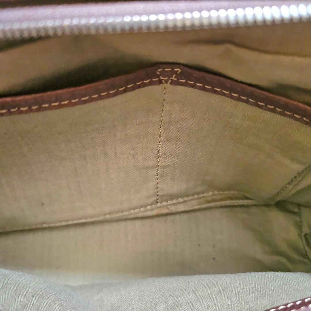 ☆美品☆ 土屋鞄 フレームレザー　セカンドバッグ　ブラウン