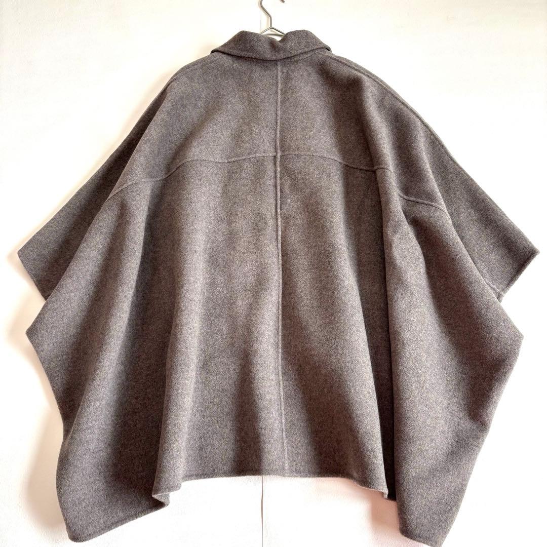 タグ付✨ジャーナルスタンダードレリューム　ピュアラムウールポンチョコート　ダブル