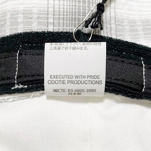 新同 25SS COOTIE オンブレチェック ボールハット グレーL 付属品有