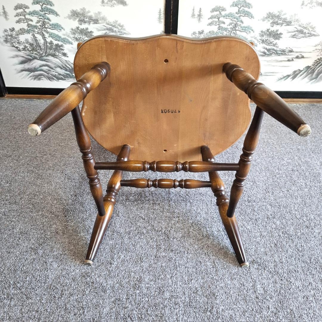 ⑥★飛騨産業★キツツキマーク★ウィンザーチェア★ダイニングチェア★