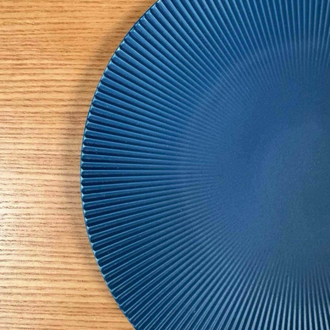 有田焼 李荘窯 青マット 鎬24cmプレート 2枚セット☆