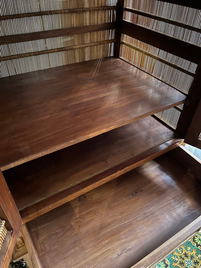 希少 アジアン キャビネット インテリア バンブー アンティーク インテリア