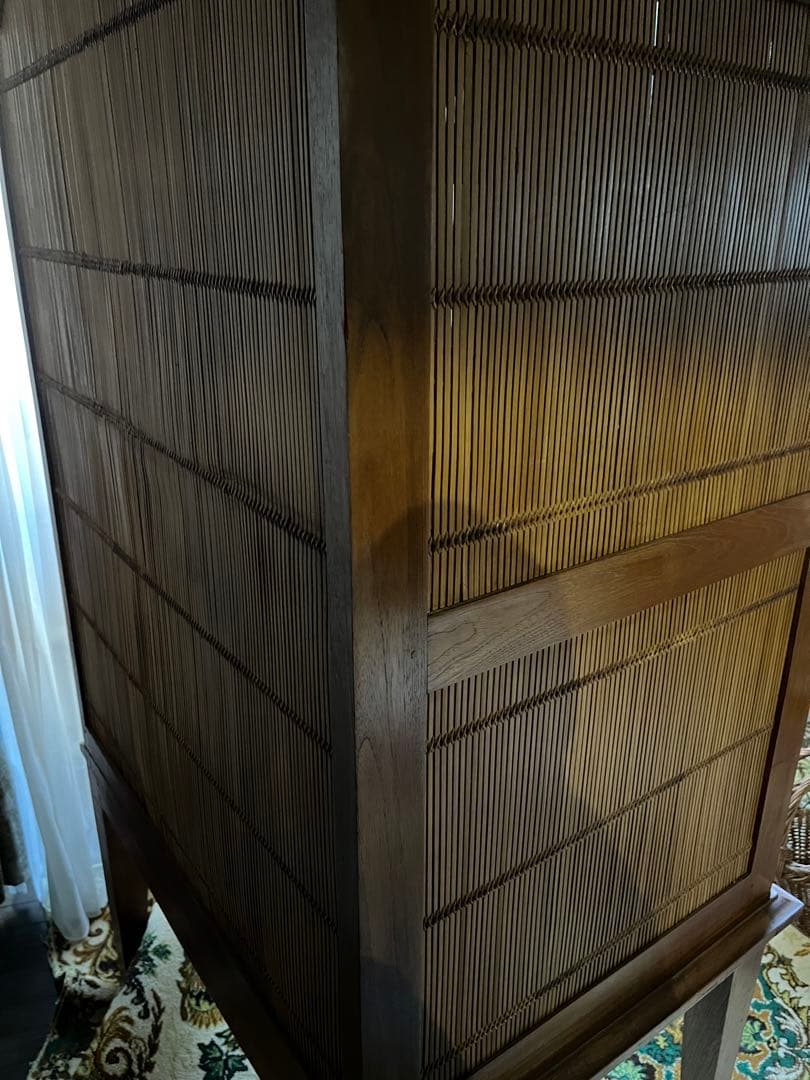 希少 アジアン キャビネット インテリア バンブー アンティーク インテリア