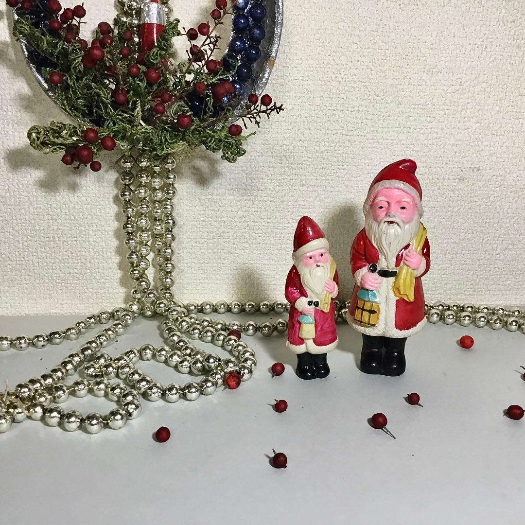 セルロイド◆サンタクロース*2体◆オキュパイドジャパン 昭和レトロ