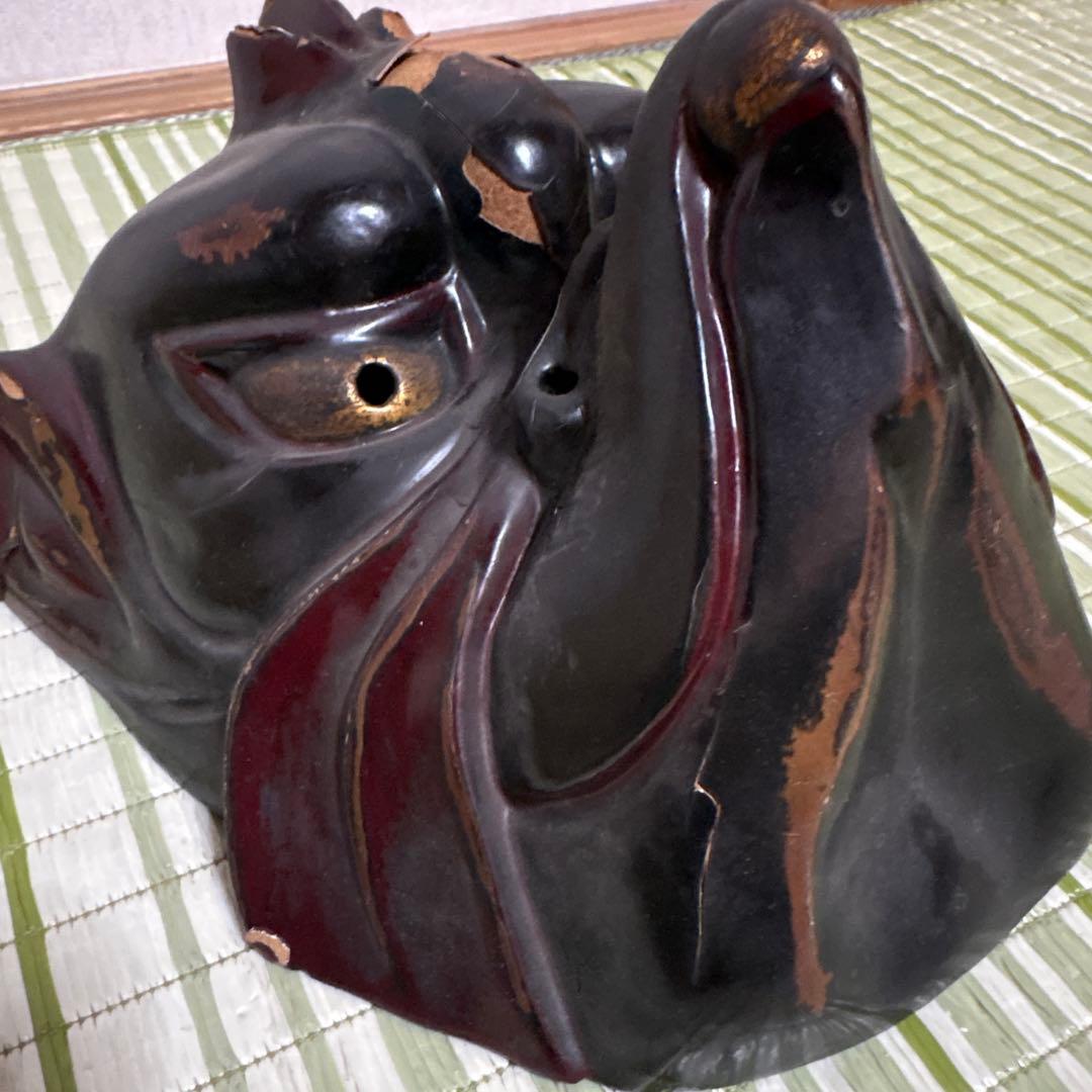 双芸社 乾漆 迦楼羅 カルラ 能面 面 お面 伎楽 神楽 双藝社 般若　烏丸　鬼