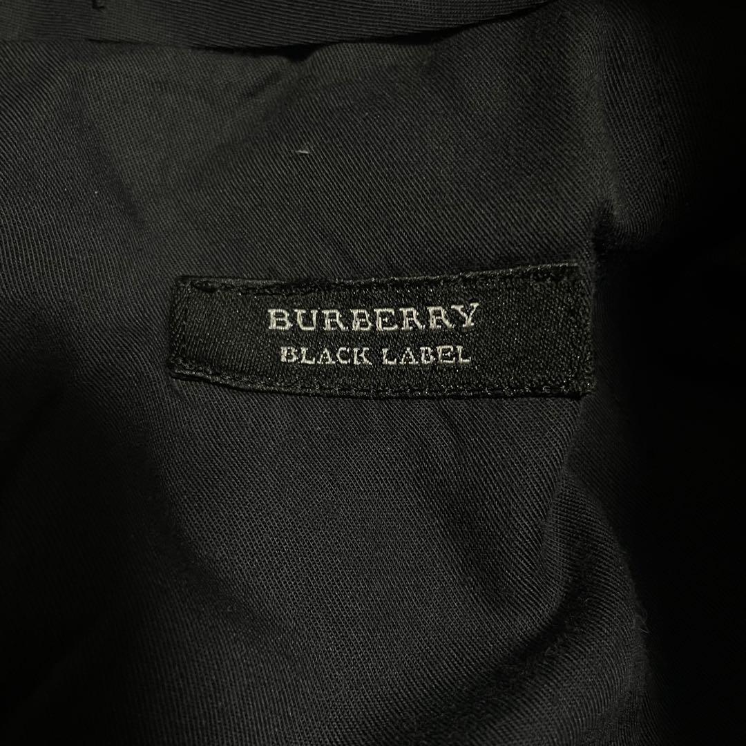 バーバリー 3ピース スーツ ブラック 38L ストライプ セットアップ 紳士